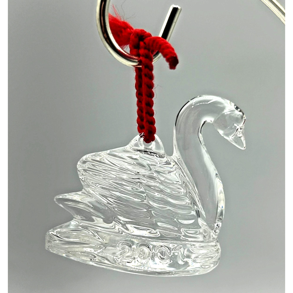 WATERFORD NIB 2001 12 DAYS OF CHRISTMAS ORNAMENT SEVEN SWANS A SWIMMING DATED